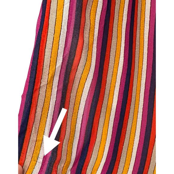 Trina Turk Wide Leg Pants Multicolor Rainbow Pull On Palazzo Size XS - Picture 11 of 13